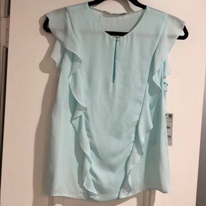 Zara Ice blue blouse NWT XS